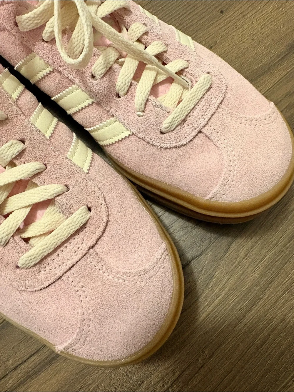adidas Women’s Platform Gazelle Sneakers - Pink, Cream, Gum